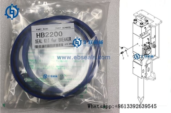 Yüksek Verimli Hidrolik Kırıcı Conta Takımı HB2200 İyi Elektrik Yalıtkanlığı
