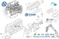 729906-92620 Komatsu Mini Ekskavatör Dizel Motor için Yanmar Motor Conta Takımı